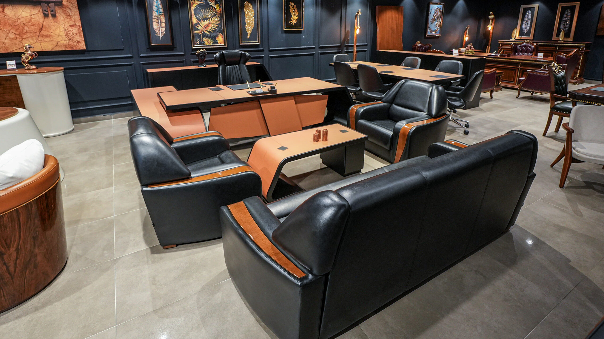 Bugatti Makam Ofis Mobilya Koltuk Takımı